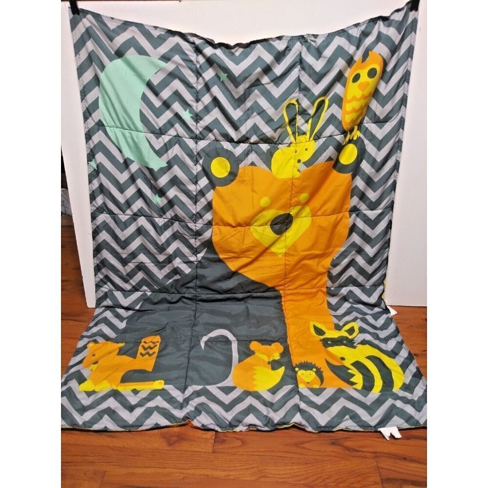 Comforter Sheet animals owls geometric print 56x40 Where the Polka Dots Roam